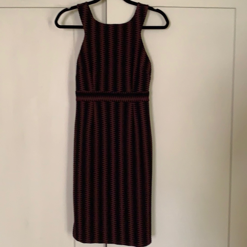 MaEVE Black and Brown Pencil Dress